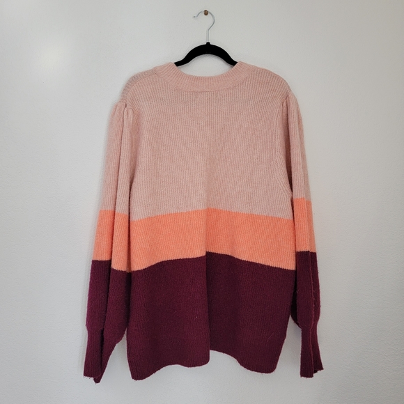Ava & Viv Colorblock knit sweater - Picture 1 of 6